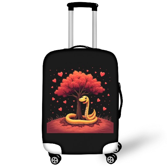 I love my snake heart tree Luggage Covers