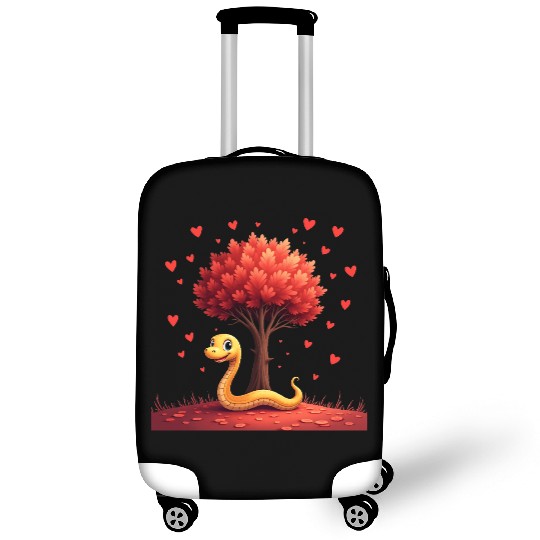 I love my snake heart tree Luggage Covers