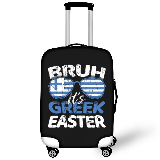 Bruh It's Greek Easter Greece Flag Funny Easter Luggage Covers