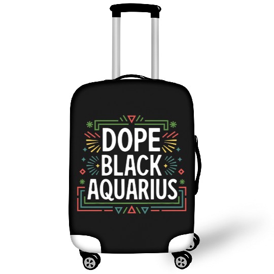 DOPE BLACK AQUARIUS Luggage Covers
