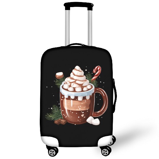 Festive Hot Chocolate with Marshmallows Luggage Covers