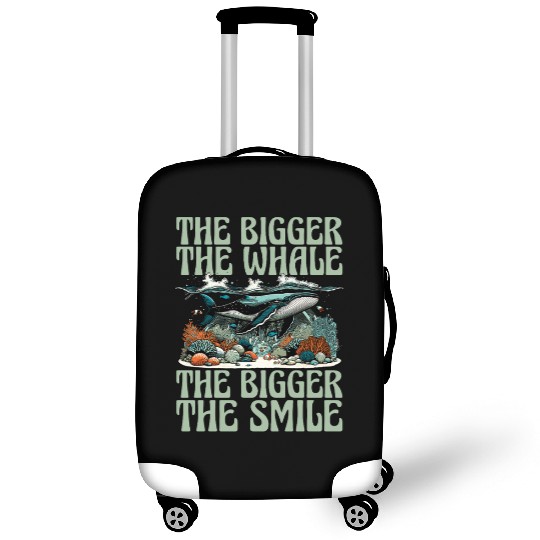 Whale Watching The Bigger The Whale Sea Creatures Luggage Covers