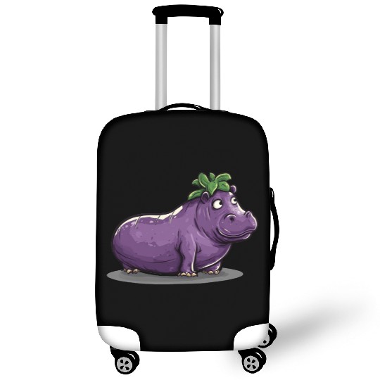 Hip Eggplant Luggage Covers