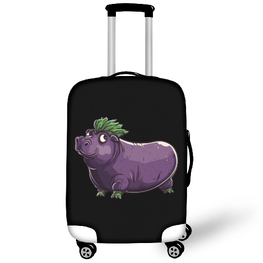 Hip Eggplant Luggage Covers