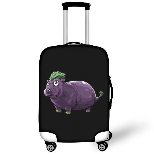 Hip Eggplant Luggage Covers
