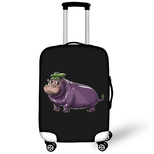 Hip Eggplant Luggage Covers