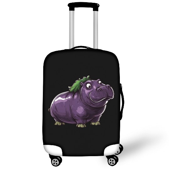 Hip Eggplant Luggage Covers