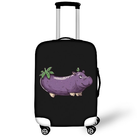 Hip Eggplant Luggage Covers