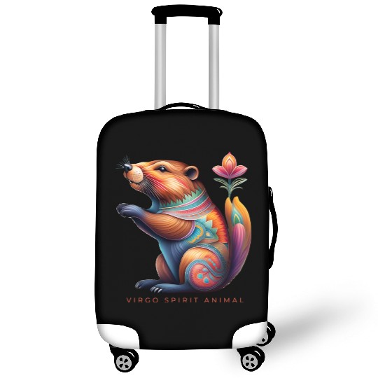 Virgo Spirit Animal Beaver Alebrije Female Luggage Covers