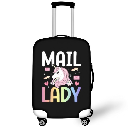 Mail Lady Postal Service Female Postman Worker Luggage Covers