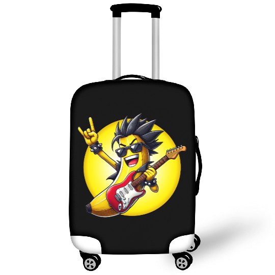 Cool Banana Playing Guitar Luggage Covers