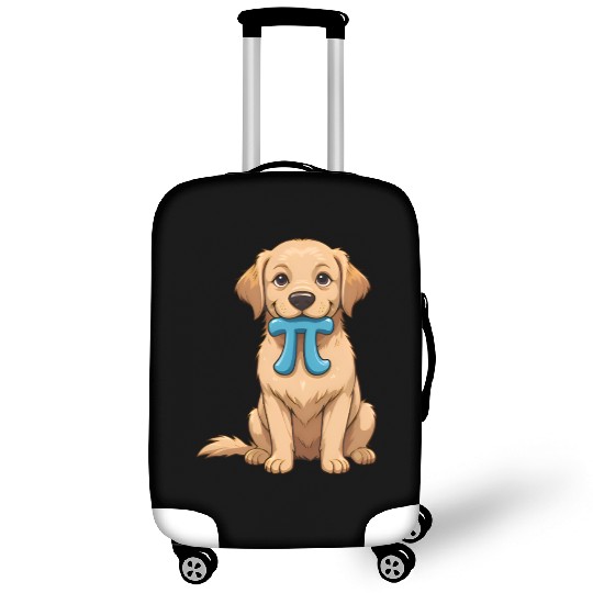 Pi Day Dog With Pi Symbol Math Nerd Luggage Covers
