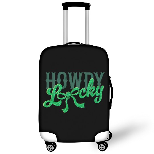 Howdy Lucky Western Cowgirl St Patricks Design Luggage Covers