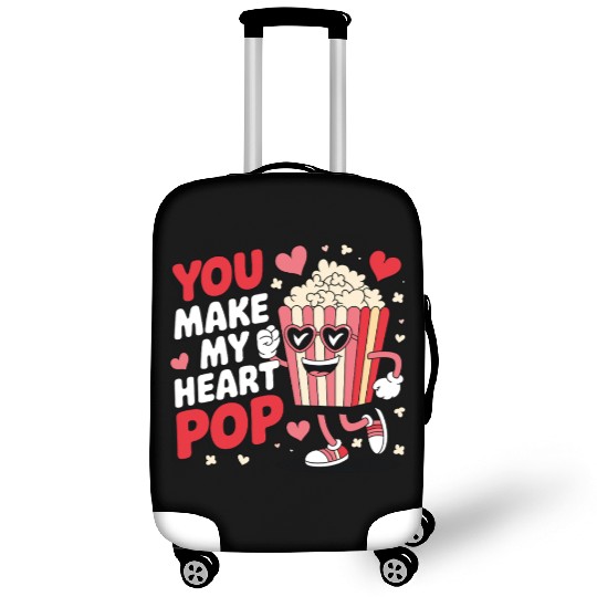 Fun You Make My Heart Pop Popcorn Luggage Covers