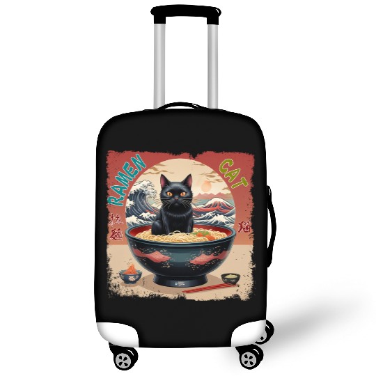 Ramen Cat Luggage Covers