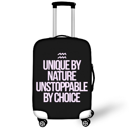 Unique By Nature Aquarius Character Zodiac Luggage Covers