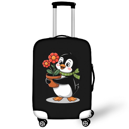 Cute Penguin Gardener Garden Joyful Design Luggage Covers