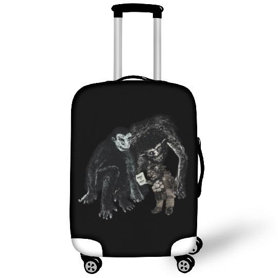 Surreal Monster Art – Dark Humor What It Says Desi Luggage Covers