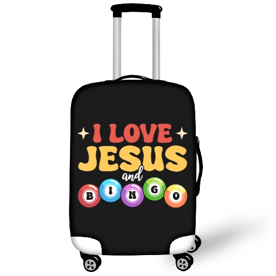 I Love Jesus and Bingo Luggage Covers