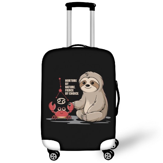Cancer Zodiac Sloth: Nurture by Nature, Fierce by Luggage Covers