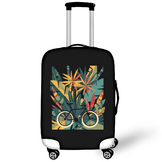 Cycling Comic Look Luggage Covers