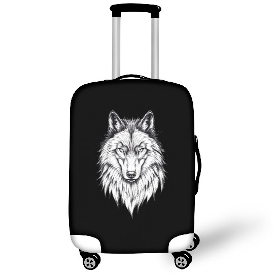 Wolf Face: Majestic and Wild Luggage Covers