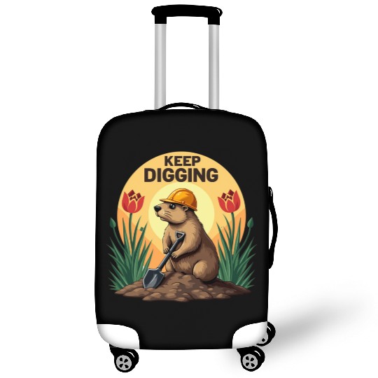 Industrious Groundhog Gardener Luggage Covers