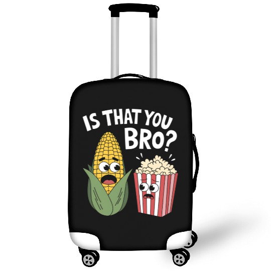 Funny Corn and Popcorn Cartoon Meme Design Luggage Covers
