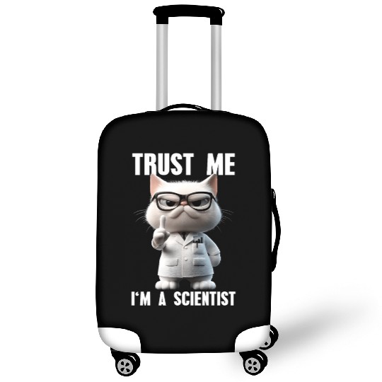 Trust Me I'm A Scientist Science Cat Meme Luggage Covers