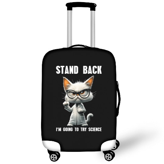 I'm Going To Try Science Science Cat Meme Luggage Covers
