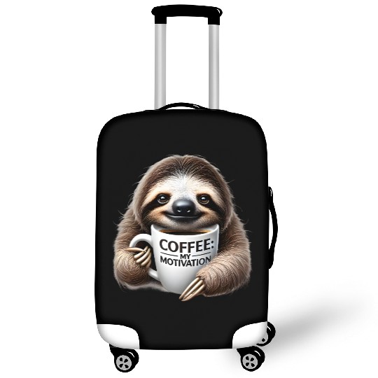 Sleepy Sloth Coffee Motivation Luggage Covers