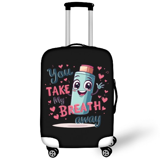 You Take My Breath Away Cute Inhaler Funny Cartoon Luggage Covers