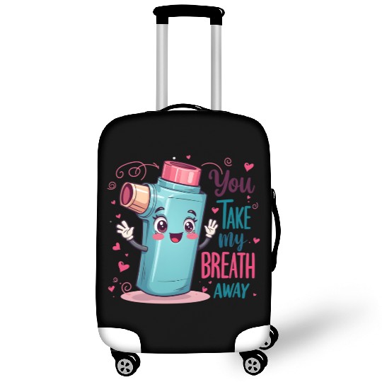 You Take My Breath Away Funny Inhaler Cartoon Luggage Covers