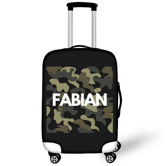 Fabian Name Luggage Covers Men Good Quality Camouflage