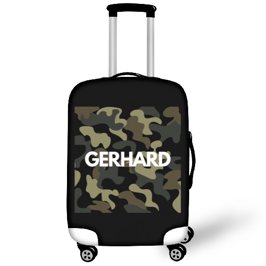 Gerhard Name Luggage Covers Men Good Quality Camouflage