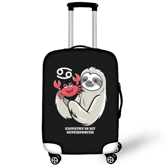 Empathy Is My Superpower: Cancer Zodiac Sloth Luggage Covers