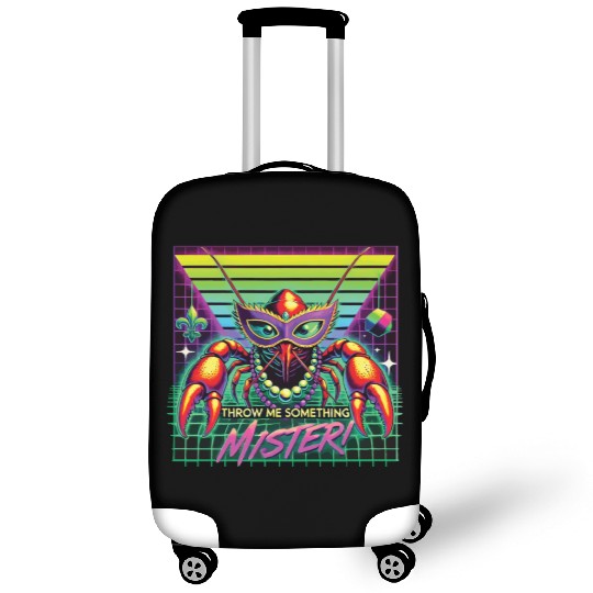 Mardi Gras Crawfish Throw Me Something Mister Luggage Covers