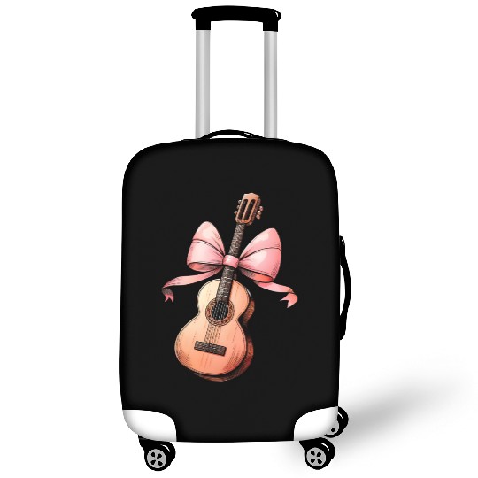 Coquette Bow Guitar Mom Guitarist Mothers Day Pink Luggage Covers
