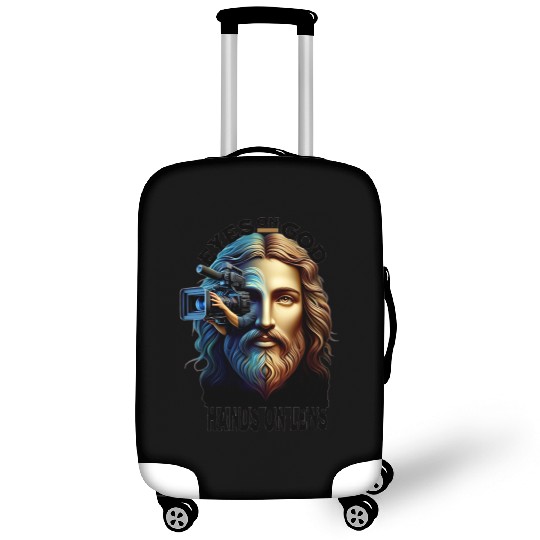Eyes on God Hands On Lens Luggage Covers