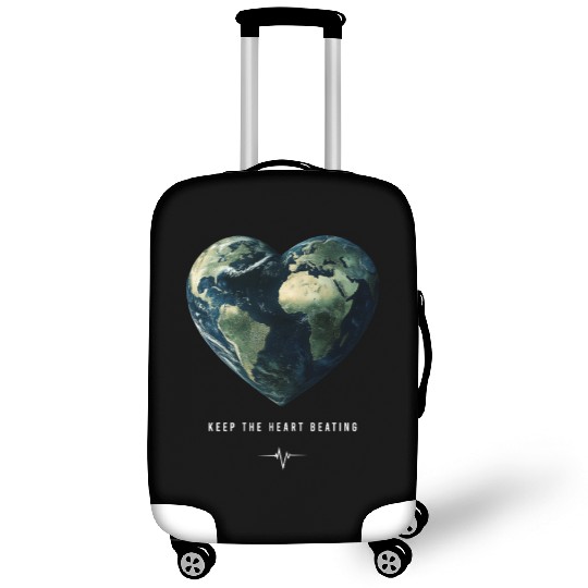 Keep the Heart Beating Earth Day Heart Environment Luggage Covers