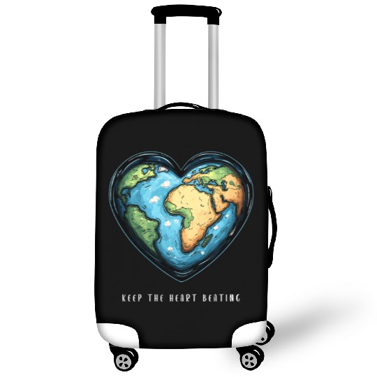 Keep the Heart Beating Environment Earth Day Earth Luggage Covers