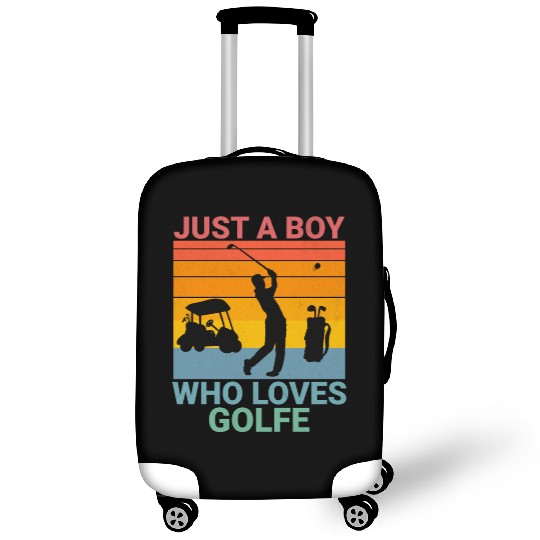 Just a Boy who loves Golf Luggage Covers