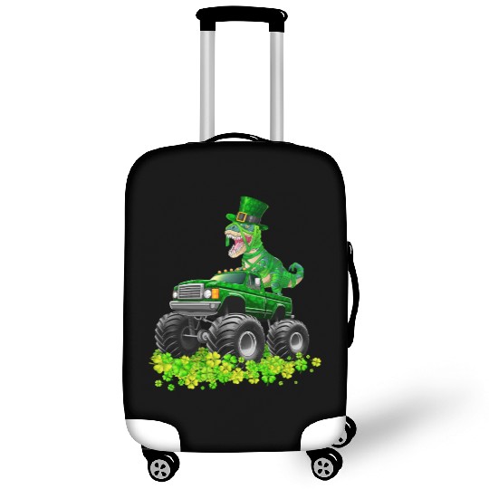 Monster Truck T-rex St Patricks Day Dinosaur Cute Luggage Covers