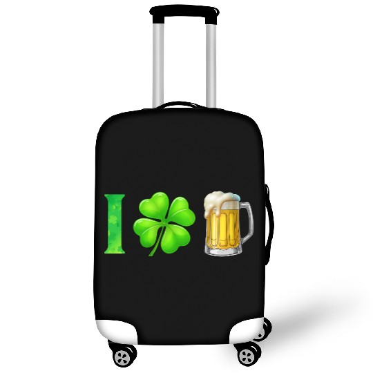 I Shamrock Beer Funny St Patrick's Day I Love Beer Luggage Covers