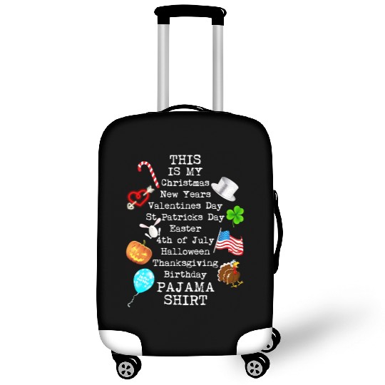Ten holidays fun Birthday Christmas outfit PJs ten Luggage Covers
