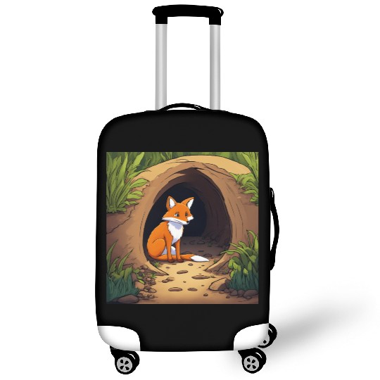 Fox haven nature's embrace. Luggage Covers