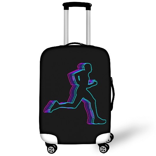 Retro Runner Marathon Running Vaporwave Luggage Covers