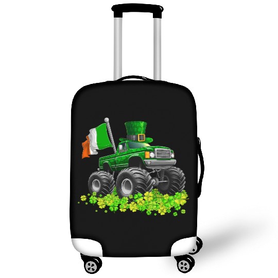 St Patricks Day Toddler Lucky Monster Truck Luggage Covers