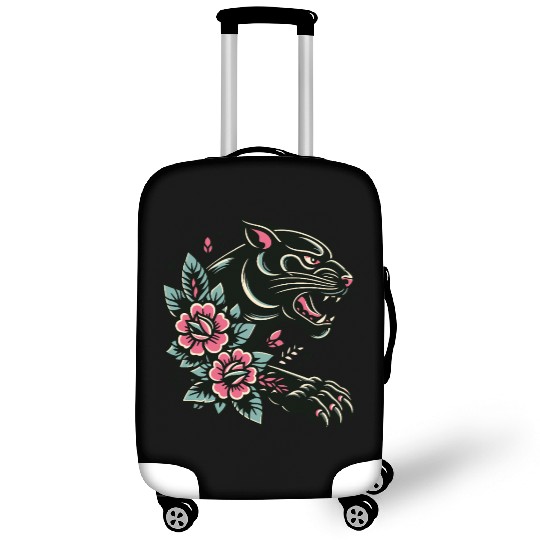Black Panther Flash Tattoo Luggage Covers
