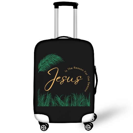 Jesus Is The Reason For The Season - Gold Text Luggage Covers